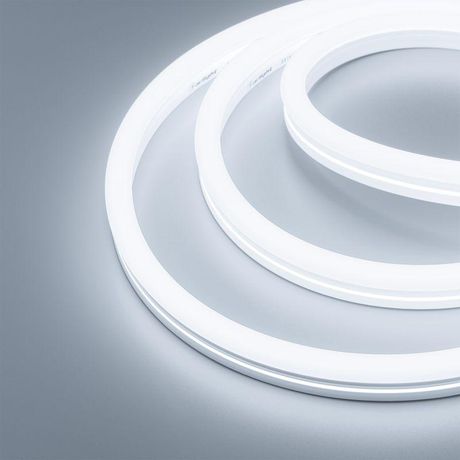 Лента светодиодная герметичная MOONLIGHT-SIDE-X336-12x24mm 230V White6500 (11 W/m, IP65, 50m, wire x1) (ARL, Грибовидная форма, 336 LED/m) - 051905 Arlight