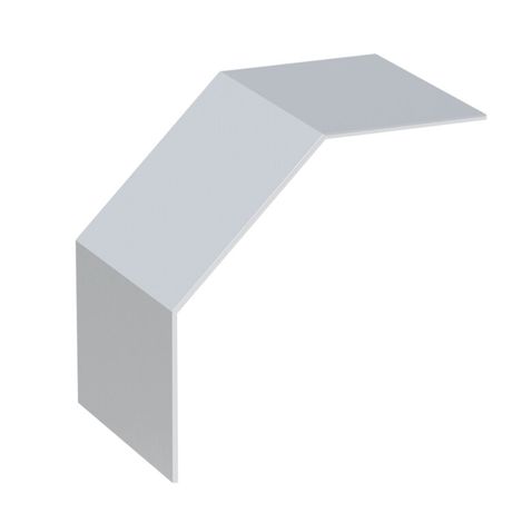 Крышка на угол 90 градусов вертикальный внешний лестничный усиленная 100x700 мм (2 мм) HDZ EKF | kvoltp90100700-2-HDZ