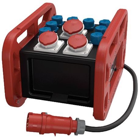 Комбинация розеток EverBOX GRIP 1СЕЕх32А5п400В 2СЕЕх16А5п400В 8хSCHUKO IP44 MENNEKES 9502956RT