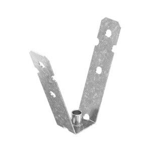 Крепление к потолку и профнастилу 100 мм М8, толщ. 1,5 мм, Сендзимир цинк, 053518 | КПП-10М8-1,5-СЦ Ostec