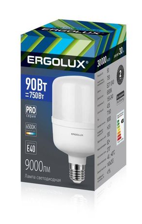 Лампа светодиодная LED-HW-90W-E40-6K PRO 90Вт 6500К холод. бел. E40 150-270В Ergolux 14332