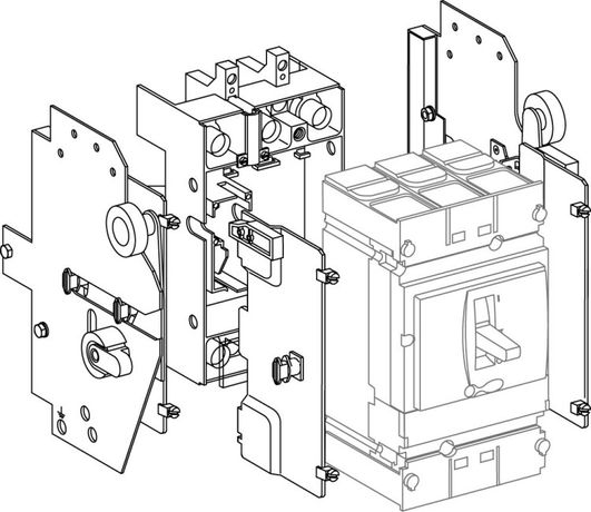 КОМПЛЕКТ ВЫКАТНОГО ИСПОЛНЕНИЯ 3P (400-630) | SPC-DOK3-04-06 SE APC