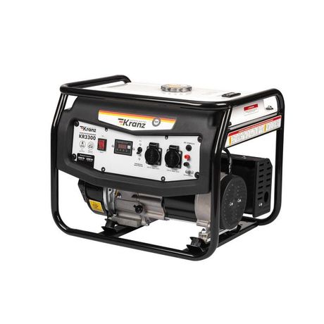 Генератор бензиновый KR3300, 3,3кВт, 230В, 15л, ручной стартер | KR-16-1133 Kranz