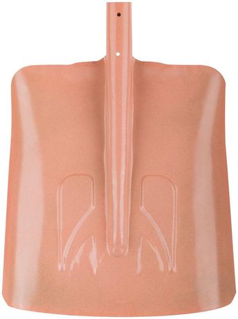 Лопата для уборки снега тротуарная 340х385мм без черенка сталь КУРС 68121