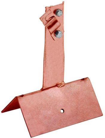 Держатель проводника круглого 6-10мм винтовой для конька широкого h=100мм медь IEK - ZDP81-50-4-16-100