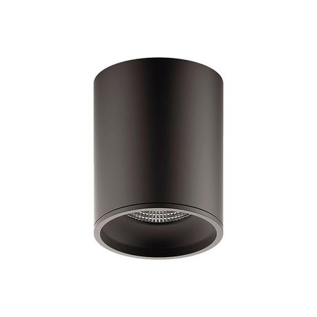 Светильник светодиодный накладной ДПО 12 Вт 900 лм 3000К 170-240В IP20 79х79х100мм монт d79мм Алюминий Черный Overhead Gauss - HD028