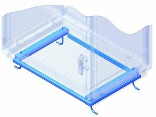 Рама для крепления напольных шкафов Conchiglia к полу Ш=1150 мм, Г=460 мм | 095771358 DKC ДКС