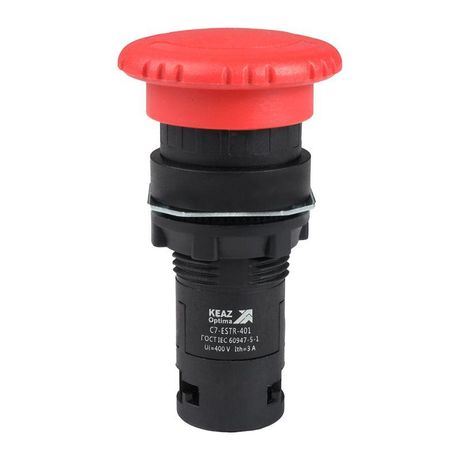 Кнопка аварийного останова OptiSignal Compact D22 C7-ESTR-401 красная 1НЗ XB7ES542P | 362130 КЭАЗ 362129