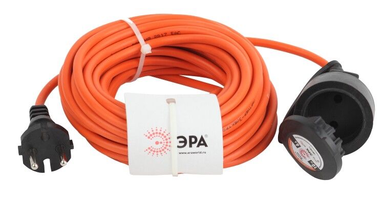 Удлинитель силовой UPx-1-2x0.75-10m-IP44 в бухте б/з 1 гн 10м ПВС 2х0.75 ЭРА - Б0043036