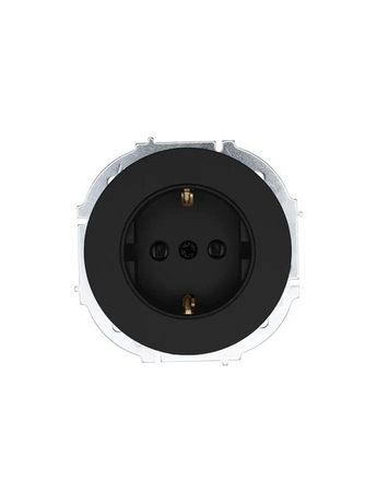 Розетка 1-м OSEN IP20 16А с защ. шторками ПБТ механизм черн. бархат LEZARD 743-4288-124B