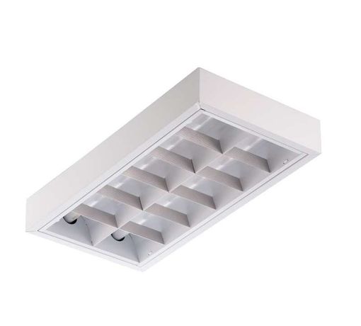 Светильник люминесцентный накладной TL224 W EM 595x295x55 мм IP20 с БАП | 09880 Technolux