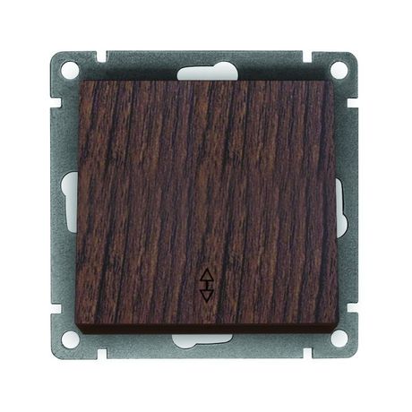 Переключатель проходной 1-кл. СП Афина 10А IP20 механизм венге Universal A0025-V Союз