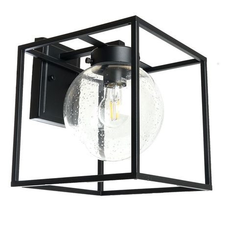 Светильник садово-парковый с клеммой в комплекте, 60W 230V E27 черный, PL711 | 48385 FERON