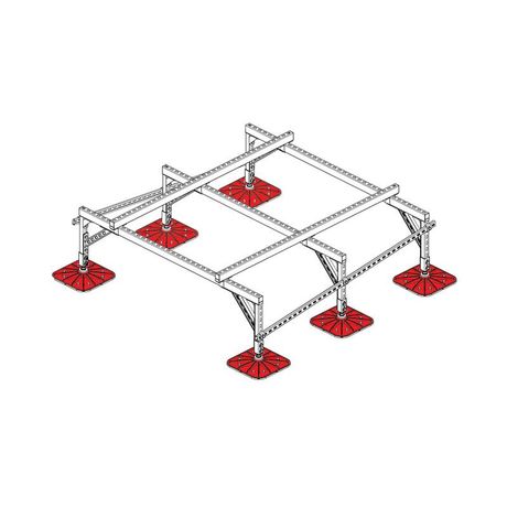 Конструкция опорная для установки оборудования TECHNORAPTOR FOOT 1800х1800 KM-TR-F-SSEI-1800-1800 КМ TR0039 КМ-Профиль