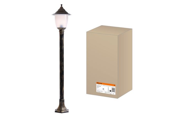 Светильник садово-парковый Прага Эл-11-73-125Б 60 Вт Е27 напольный на стойке h-1.25 м бронза | SQ0330-0520 TDM