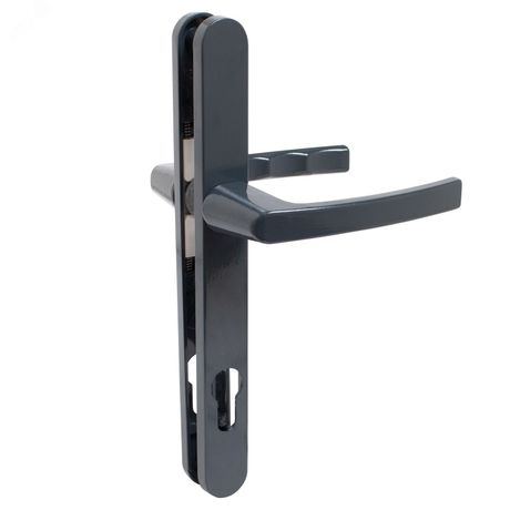 Комплект ручек ЛДМ FURAL 92.70.25.02.7016 антрацит.с пружин. м/о 92 под пальчики для узкопроф. - 14559 ПТК