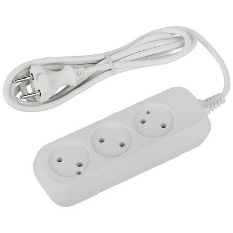 Удлинитель электрический ЭРА UDL-10-315 Greenline 3 розетки без заземления 1,5м ПВС 2x0.75мм2 | Б0065048