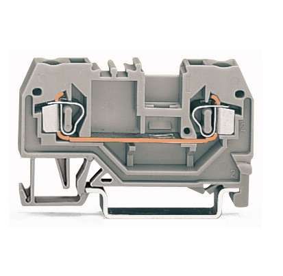 Клемма двухпроводная проходная оранжевая - 280-902 Wago