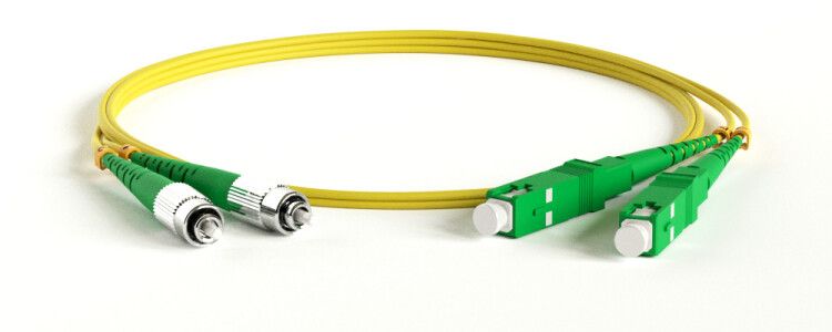 Патч-корд FC-D2-9-FC/AR-SC/AR-H-2M-LSZH-YL волоконно-оптический (шнур) SM 9/125 (OS2), FC/APC-SC/APC, 2.0 мм, duplex, LSZH, 2 м | 238595 Hyperline