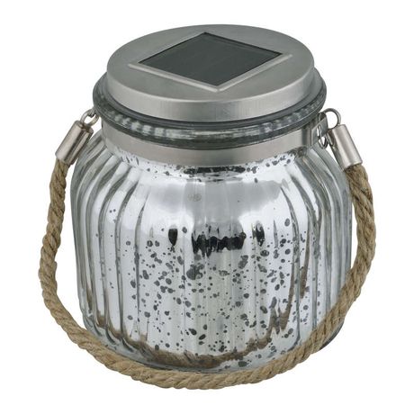 Светодиодный садовый светильник USL-M-211/GN120 SILVER JAR на солнечной батарее,теплый белый свет. 1*АА Ni-Mh аккумулятор в/к. IP44 Uniel - UL-00003209