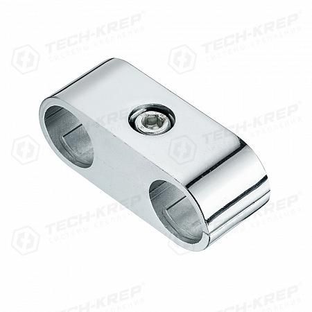 Соединитель 2-х труб параллельно. хром (1 шт) - пакет Tech-Krep 127447