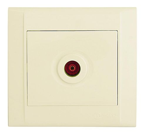 Розетка телевизионная оконечная TV СП Defne крем. Makel 42010027