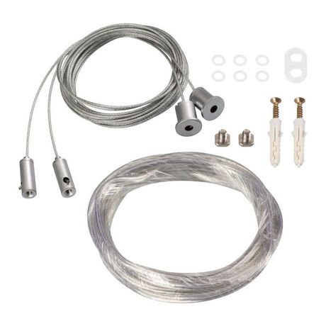 Подвес токопроводящий ARL-2x2m Set SILVER (Pad 9x2mm, 2x18AWG) (Arlight, провод 2x0.75) | 019391(1) Arlight