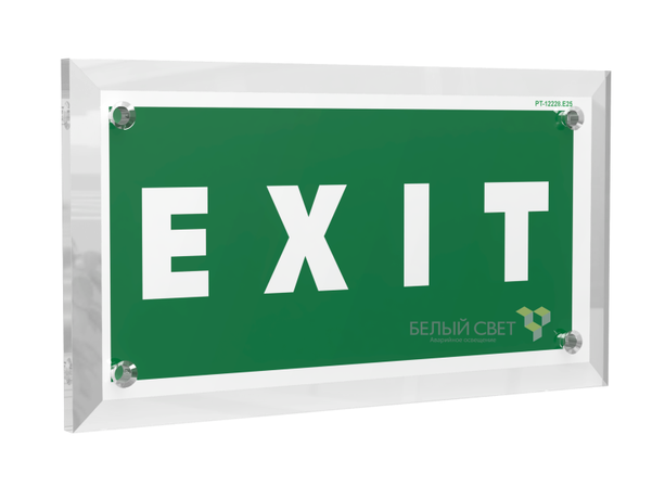 Знак безопасности PT-17328.E25 "EXIT" Белый свет a22476 BS