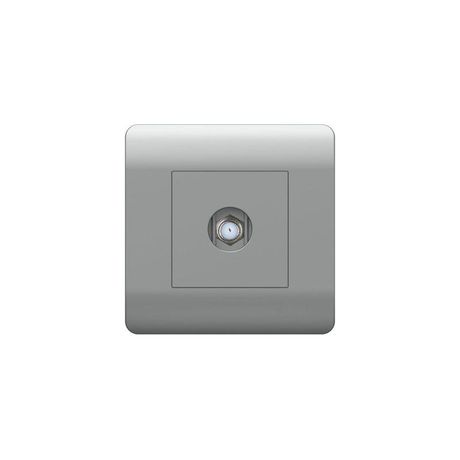 Розетка телевизионная одиночная SAT NEW3-E коннектор серебр. CHINT 431413