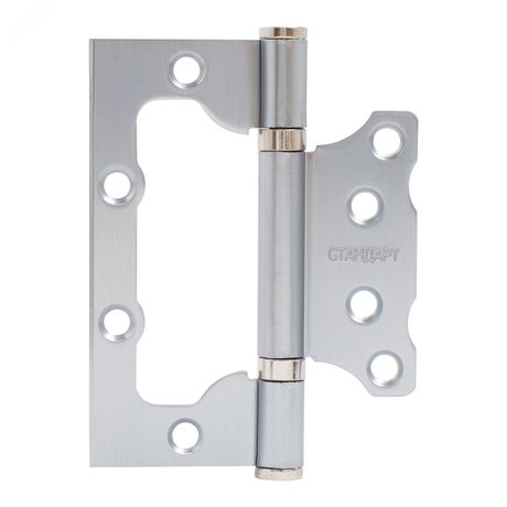 Петля накладная СТАНДАРТ 100х75х2,5мм 2BB SCP мат.хром без врезки 1 шт - 7148 ПТК