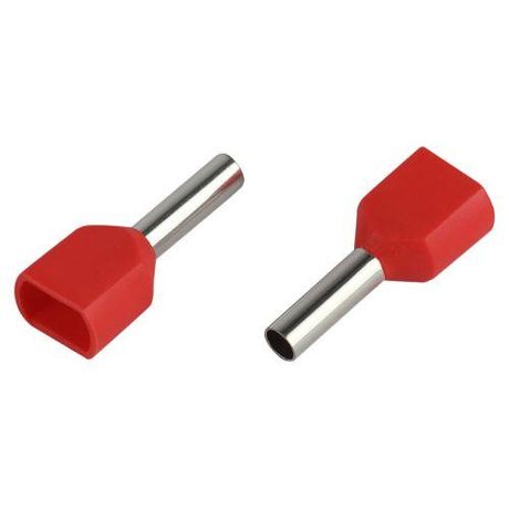 Эра Б0063265 Наконечник-гильза НШвИ(2) 1.0-8 с изолированным фланцем (уп.50шт)