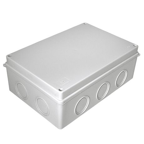 Коробка распределительная для о/п безгалогенная (HF) 260х175х90 б/г (7шт/кор) IP55 | 40-0331 Промрукав Строитель