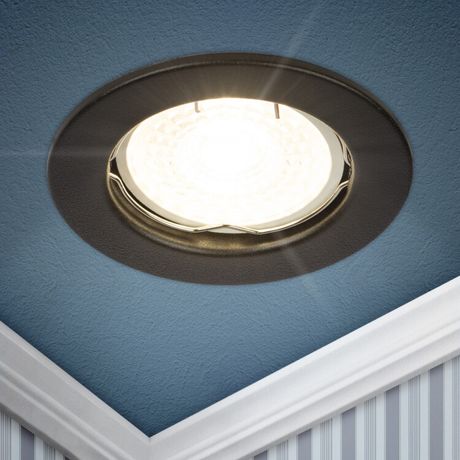 Светильник встраиваемый штампованный ST1 SBK MR16 GU5.3 черный матовый | Б0059741 ЭРА