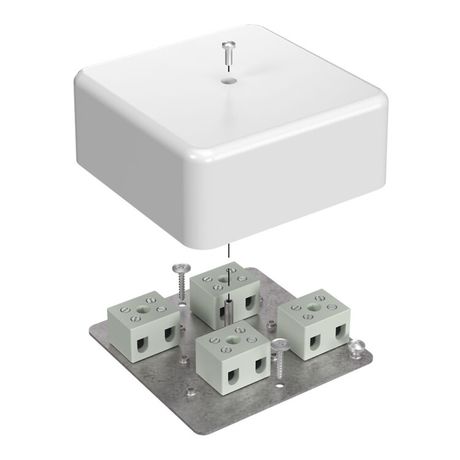 Коробка огнестойкая для кабель-канала 40-0470-FR6.0-8 Е15-Е60 (латунь) 103х103х45 IP42 8p, 6.0 мм.кв.| 40-0470-FR6.0-8-Е60 | Промрукав Строитель