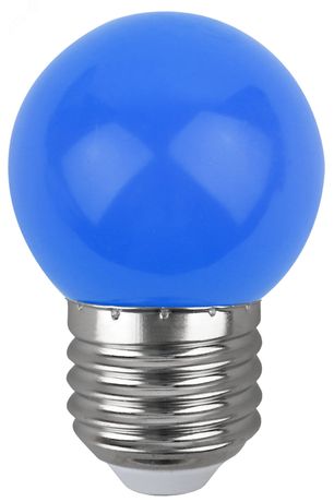 Лампа светодиодная ERABL45-E27 P45 1Вт E27 синяя Made In China (Энергия света) арт. Б0049573