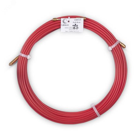 Устройство для протяжки кабеля в стояках и трубах межэтажных конструкций мини УЗК бухте, 20м (диаметр стеклопрутка 6 мм) - Pull-B-6-20m Cabeus 9785c