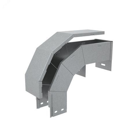 Т-ответвитель крышка верт. вниз 50х300х150 мм ПЛЮС INOX304 - OKTDplus50-300-150 КМ-Профиль PL6148