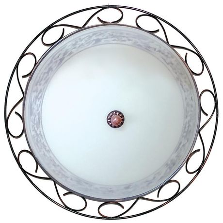 Светильник "Классик" 400 НПБ 01-3х60-160 корпус "Орнамент" медь ИУ матов./бел. Элетех 1005205867