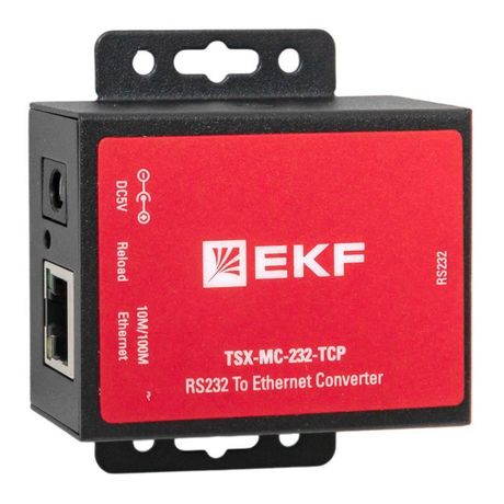 Преобразователь 1-портовый RS-232 в Ethernet, EKF, MC-232-TCP TSX EKF - TSX-MC-232-TCP