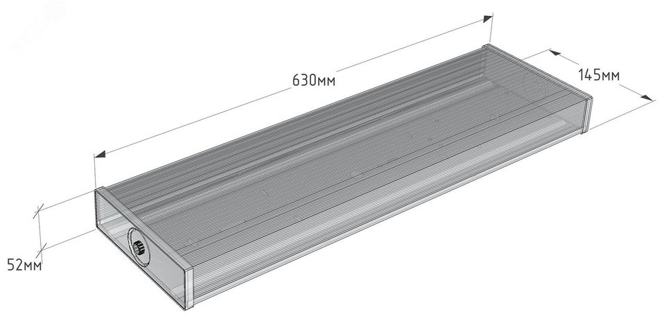 Светильник светодиодный АТ-ДПО-42-40/25 LED 25Вт 3000лм 5000К IP20 120град. 2600лм АТОН АТДПО424025