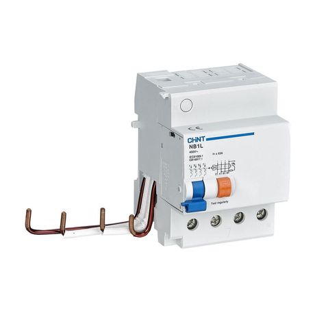 Выключатель автоматический дифференциального тока NB1L-63 4P C63 300mA тип AC 6kA (R) | 198418 CHINT