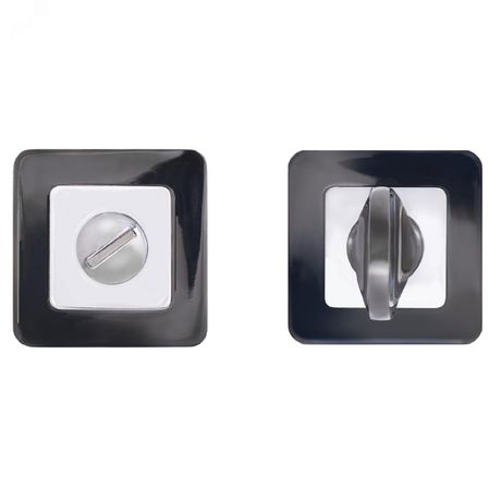 АЛЛЮР АРТ BK-S1 BT/CP (41142) черный титан - 12456 Завертка-фиксатор сантехническая для защелок замков задвижек к ручкам ПТК