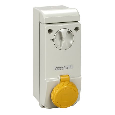 Розетка UNIKA 16А 2P-E 100-130В без защ. IP65 SchE 83078 APC