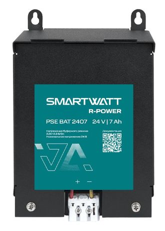 Батарейный модуль на DIN рейку SMARTWATT PSE BAT 2407 R-POWER, 24 В, 7 Ач - 4512020560001 Delta