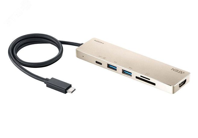 Док-станция USB 6 портов, HDMI, USB, USB-C, SD, 3840 x 2160 - 1000696078 ATEN