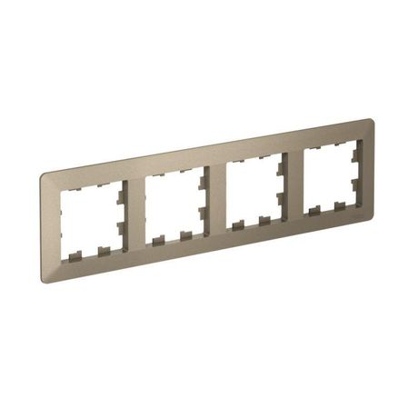 Рамка 4-м AtlasDesign Air шампань/дым. черн. SE ATN220504 APC