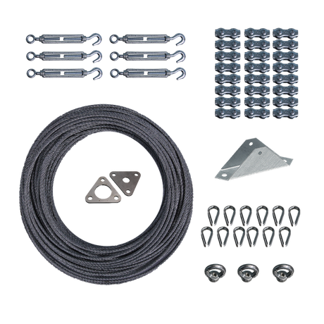 Комплект растяжек для мачты СМТк до 10 метров, 2 яруса | 76025 Ezetek