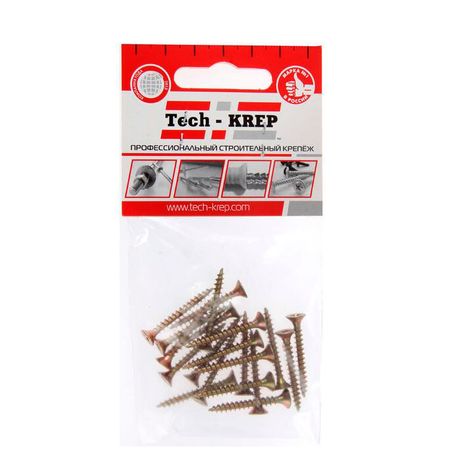 Саморез ШУж 3,0х30 пот. гол. (25 шт) - пакет ( 0,026 кг) | 102475 Tech-KREP