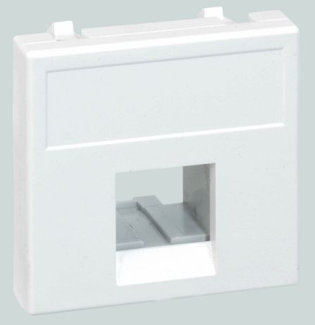 Адаптер на 1 RJ45 коннектор SimonConnect AMP (S110; SL110; SLt) Brand-RexRIT 45х45мм бел. K076-9