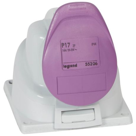 Накладная розетка - P17 Tempra Pro IP 44 20/25 В~ 16 A 2K | 055206 Legrand